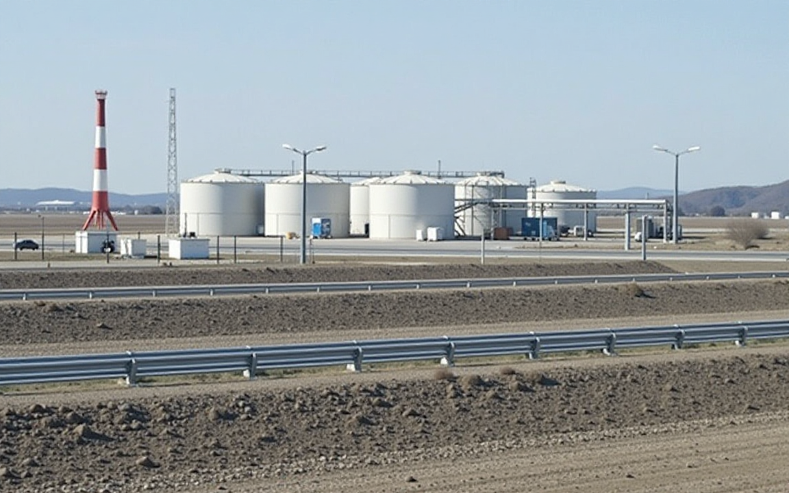 A gas storage facility