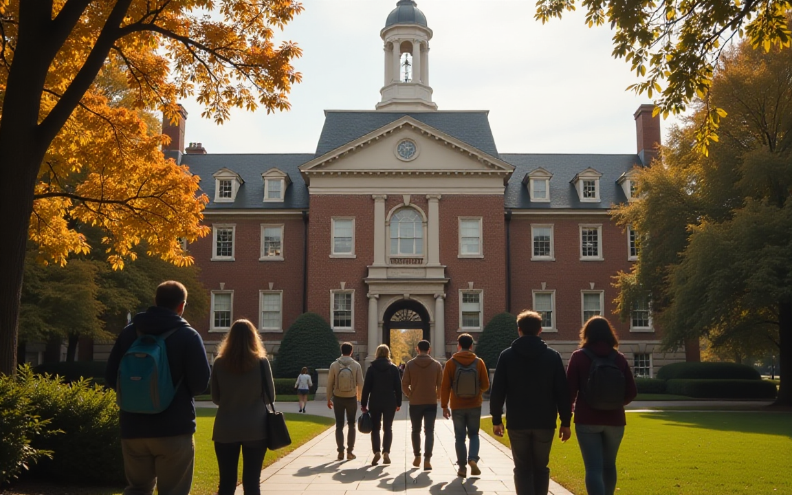 AI generated image of an University campus